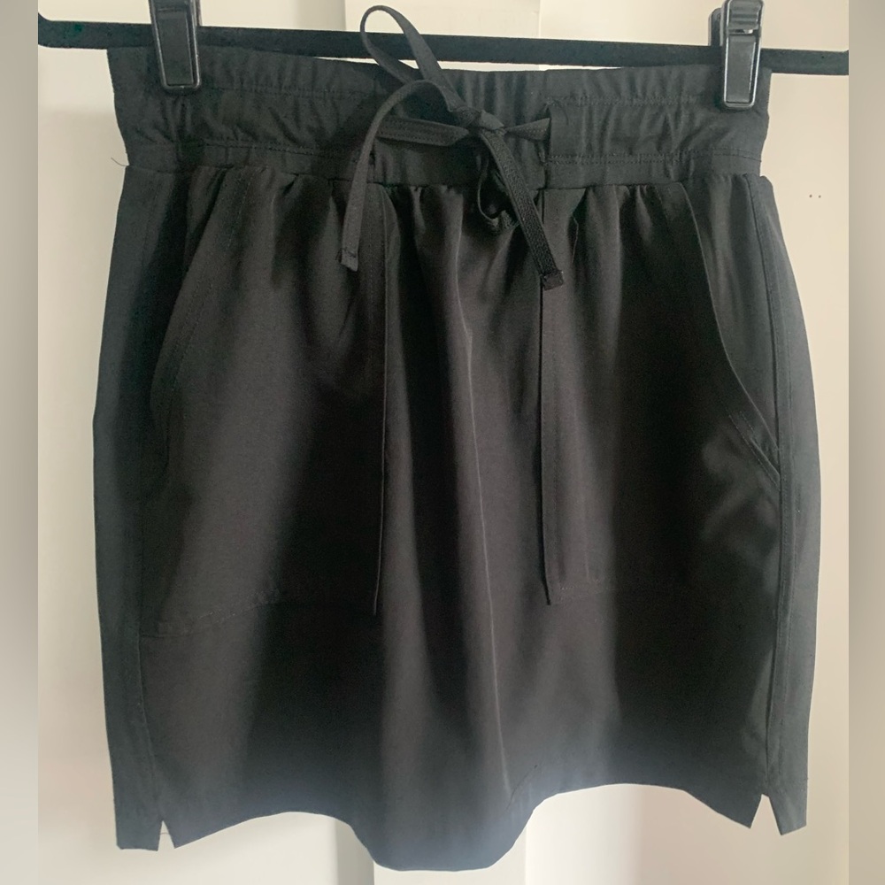 RBX Black Women's Athletic Skirt with Shorts Underneath Tennis Pickleball Sz S